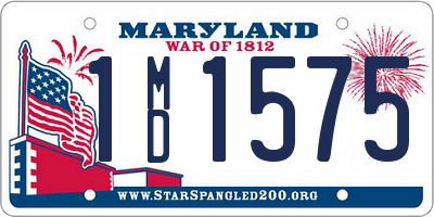 MD license plate 1MD1575