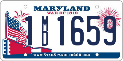 MD license plate 1MD1659