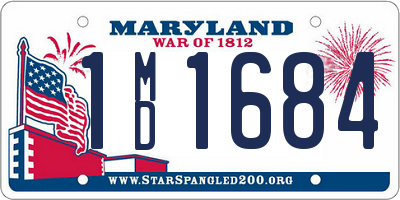 MD license plate 1MD1684