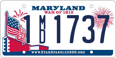 MD license plate 1MD1737