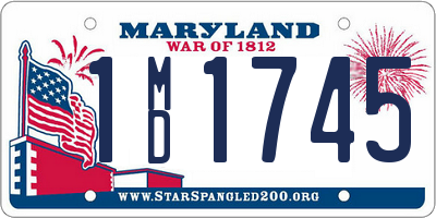 MD license plate 1MD1745