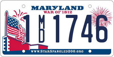 MD license plate 1MD1746