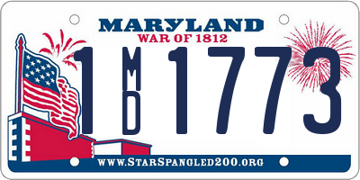 MD license plate 1MD1773