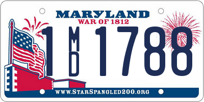 MD license plate 1MD1788