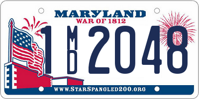 MD license plate 1MD2048