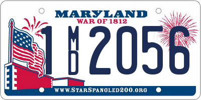 MD license plate 1MD2056