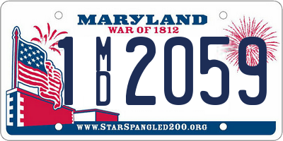 MD license plate 1MD2059