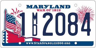 MD license plate 1MD2084