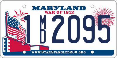 MD license plate 1MD2095