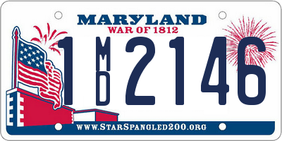 MD license plate 1MD2146