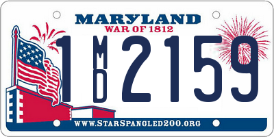 MD license plate 1MD2159