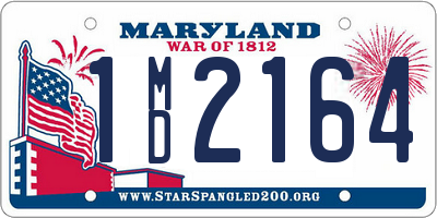 MD license plate 1MD2164