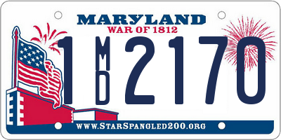 MD license plate 1MD2170