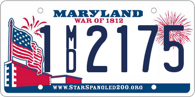 MD license plate 1MD2175