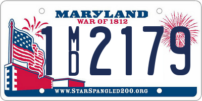 MD license plate 1MD2179