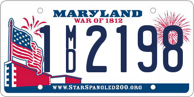 MD license plate 1MD2198