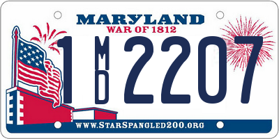 MD license plate 1MD2207