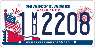 MD license plate 1MD2208