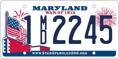 MD license plate 1MD2245