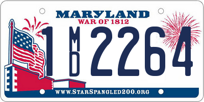 MD license plate 1MD2264