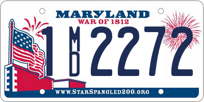 MD license plate 1MD2272