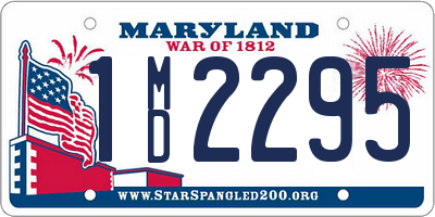 MD license plate 1MD2295