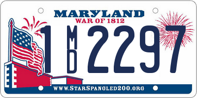 MD license plate 1MD2297