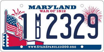 MD license plate 1MD2329