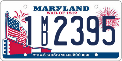 MD license plate 1MD2395