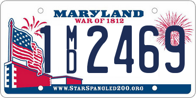 MD license plate 1MD2469