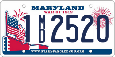 MD license plate 1MD2520