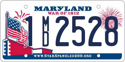 MD license plate 1MD2528