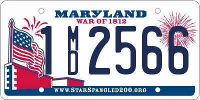MD license plate 1MD2566