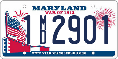 MD license plate 1MD2901