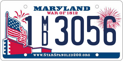 MD license plate 1MD3056