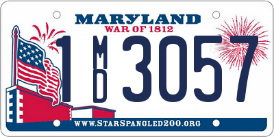 MD license plate 1MD3057