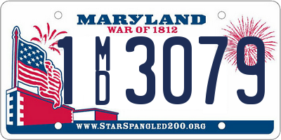 MD license plate 1MD3079