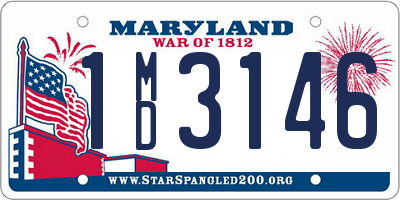 MD license plate 1MD3146