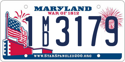 MD license plate 1MD3179