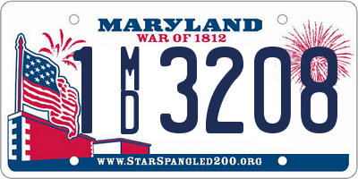 MD license plate 1MD3208