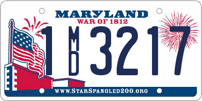 MD license plate 1MD3217