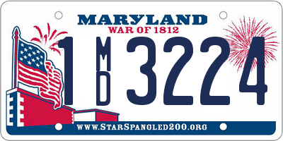 MD license plate 1MD3224