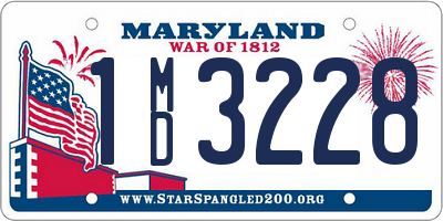 MD license plate 1MD3228