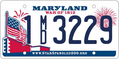 MD license plate 1MD3229