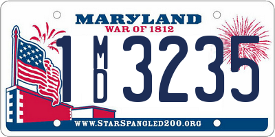 MD license plate 1MD3235