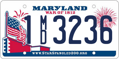 MD license plate 1MD3236