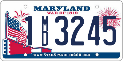 MD license plate 1MD3245