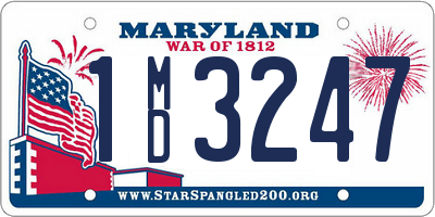MD license plate 1MD3247
