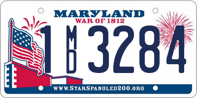 MD license plate 1MD3284