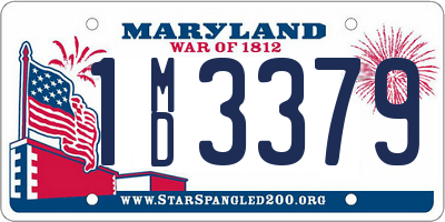 MD license plate 1MD3379